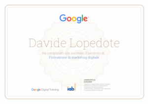 attestato google digital marketing