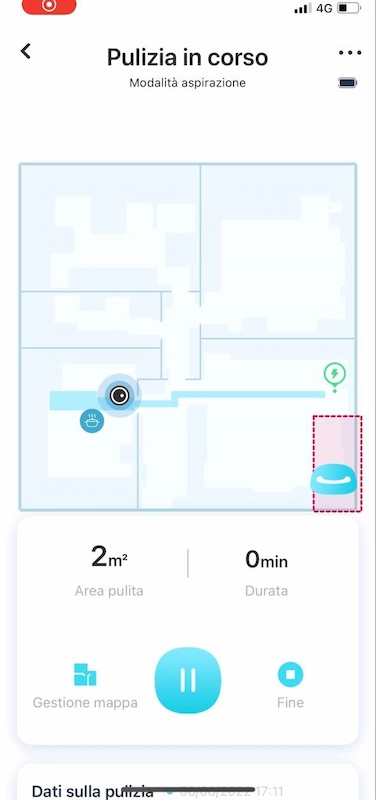 robot aspirapolvere mappatura yeedi